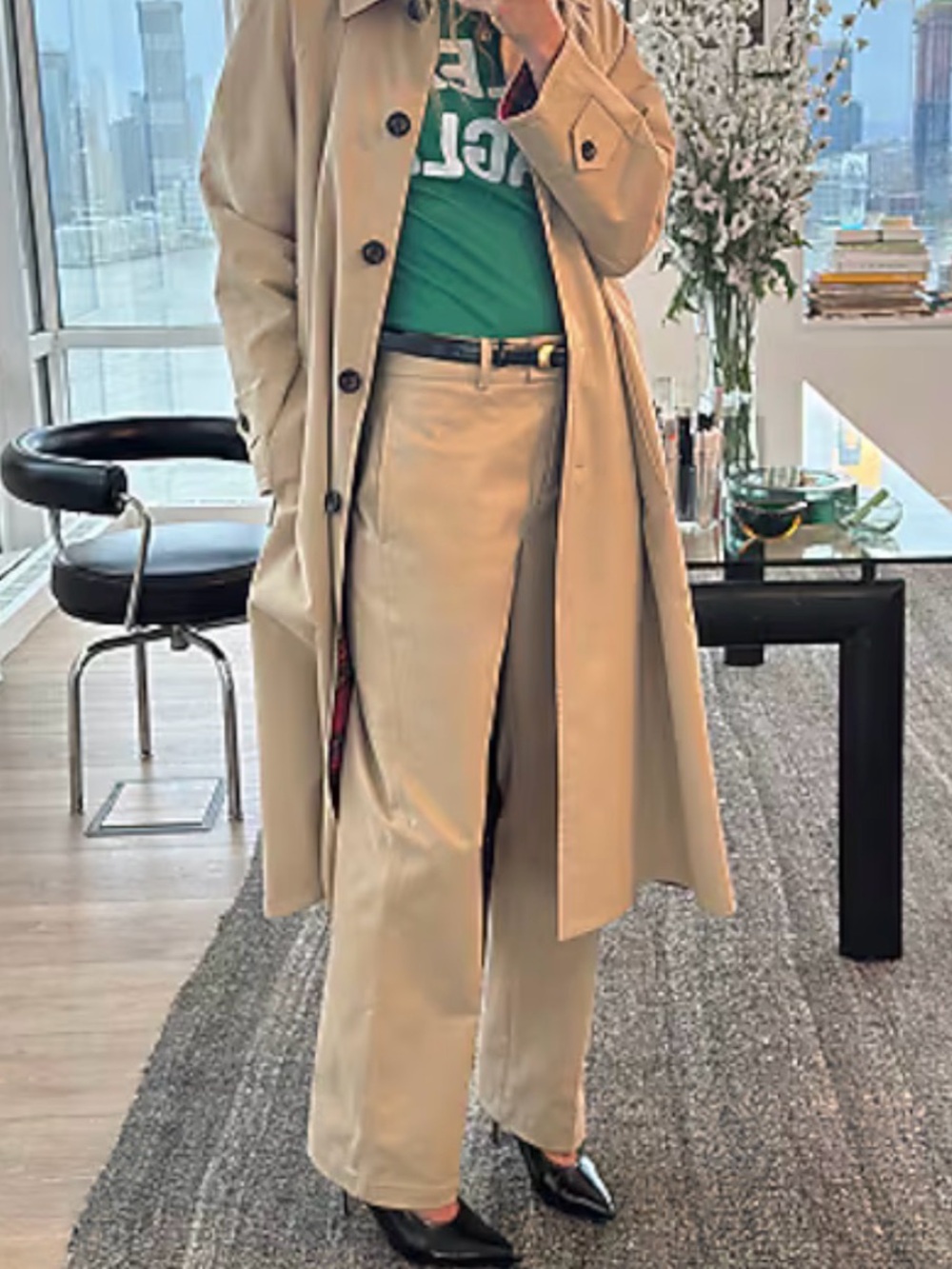 Alex Eagle X J.Crew Stretch Chino Pants Toasted Sesame High Rise Size 18